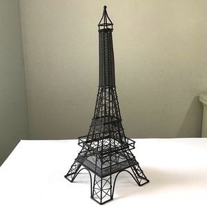 Eiffel Tower 20” Black Metal Wire Statue Table Shelf Decor French Paris.